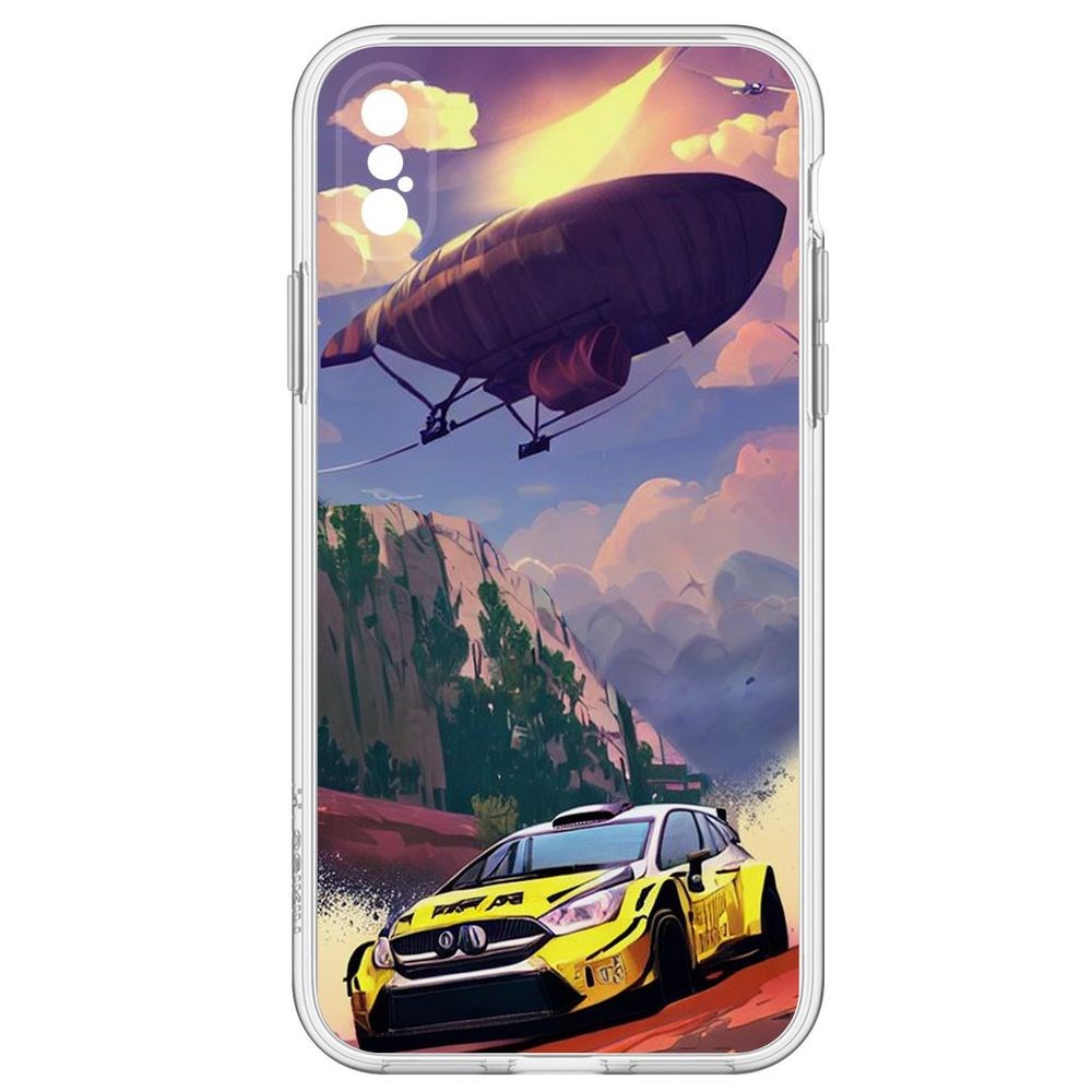 

Чехол-накладка Гонка для iPhone X, Прозрачный