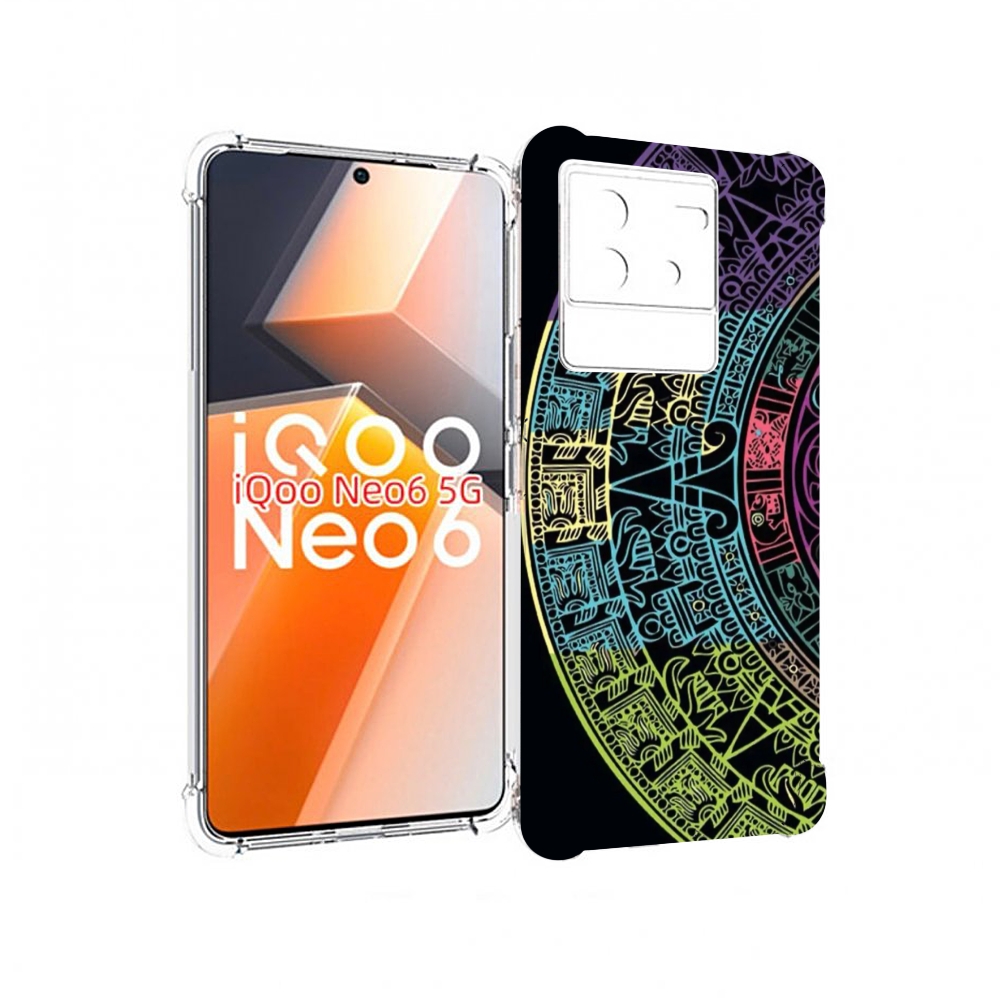 

Чехол MyPads орнамент полукруга для Vivo iQoo Neo 6 5G, Прозрачный, Tocco