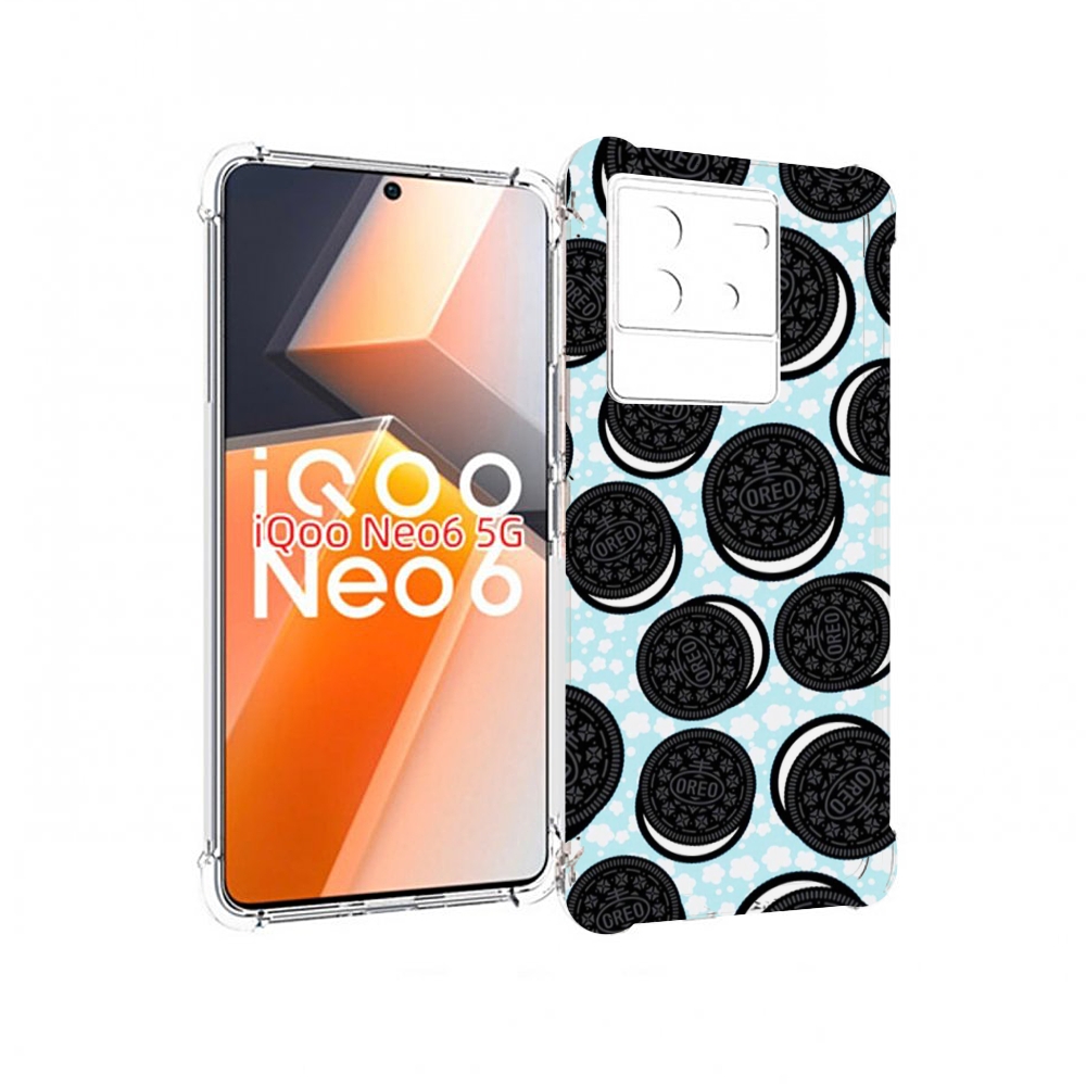 

Чехол MyPads орео печеньки для Vivo iQoo Neo 6 5G, Прозрачный, Tocco