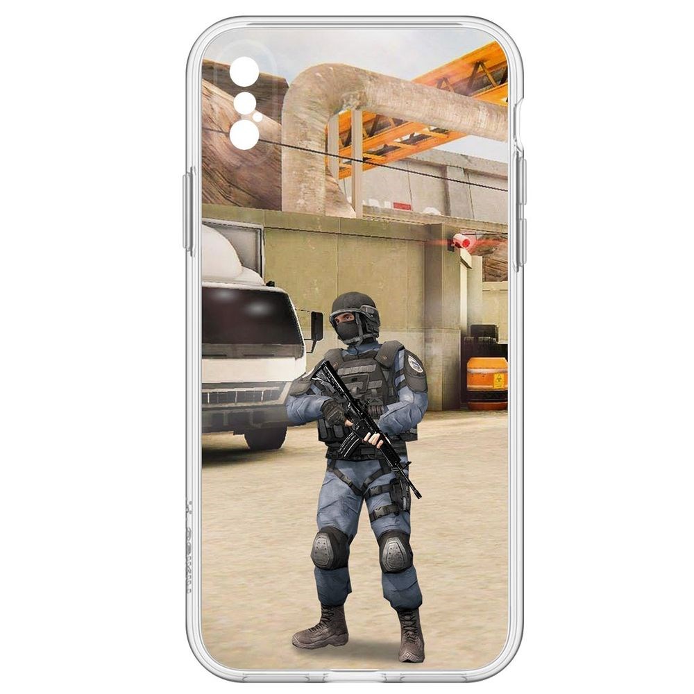 

Чехол-накладка Cтандофф 2 (Standoff 2) - GIGN для iPhone X, Прозрачный