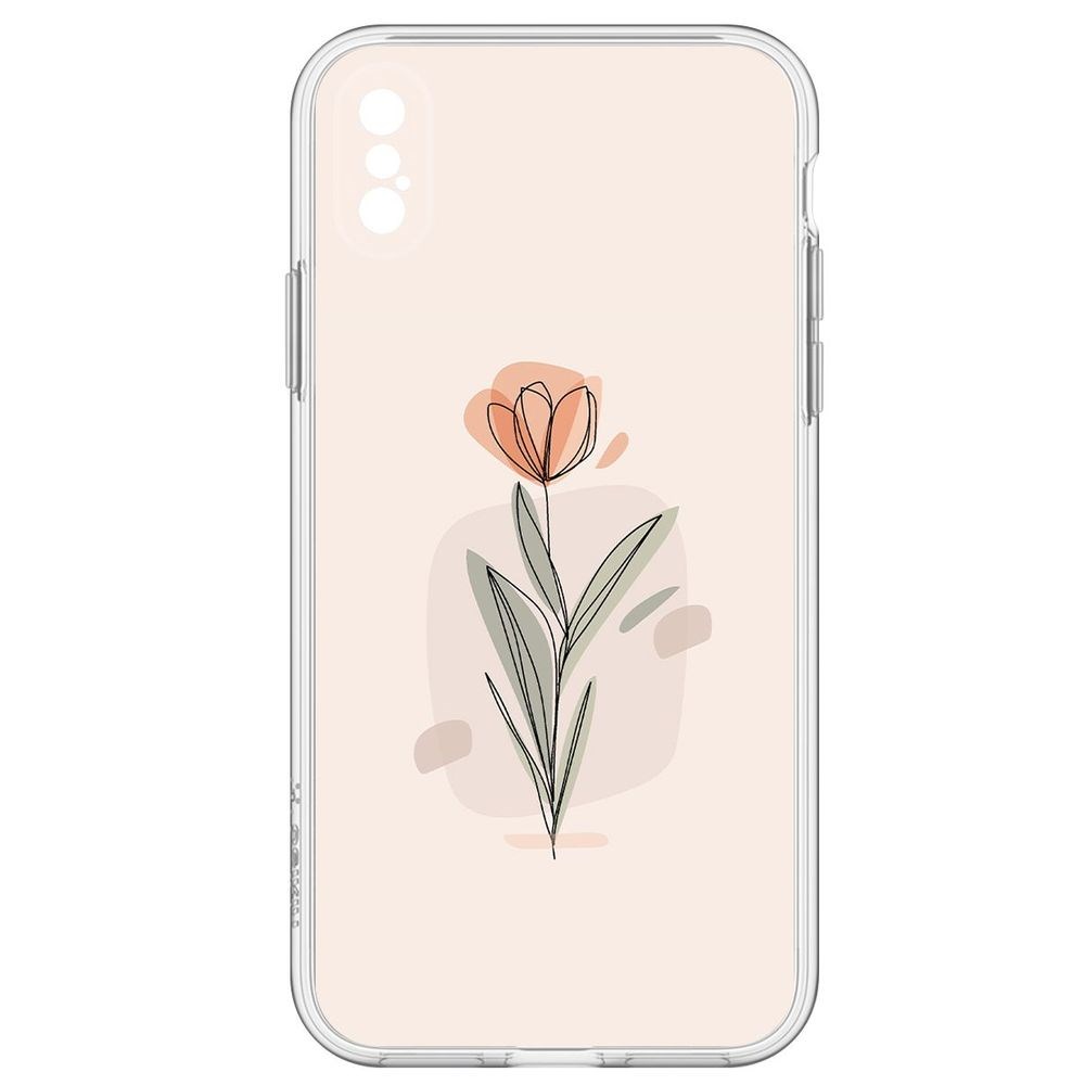 

Чехол-накладка Тюльпан для iPhone X, Прозрачный