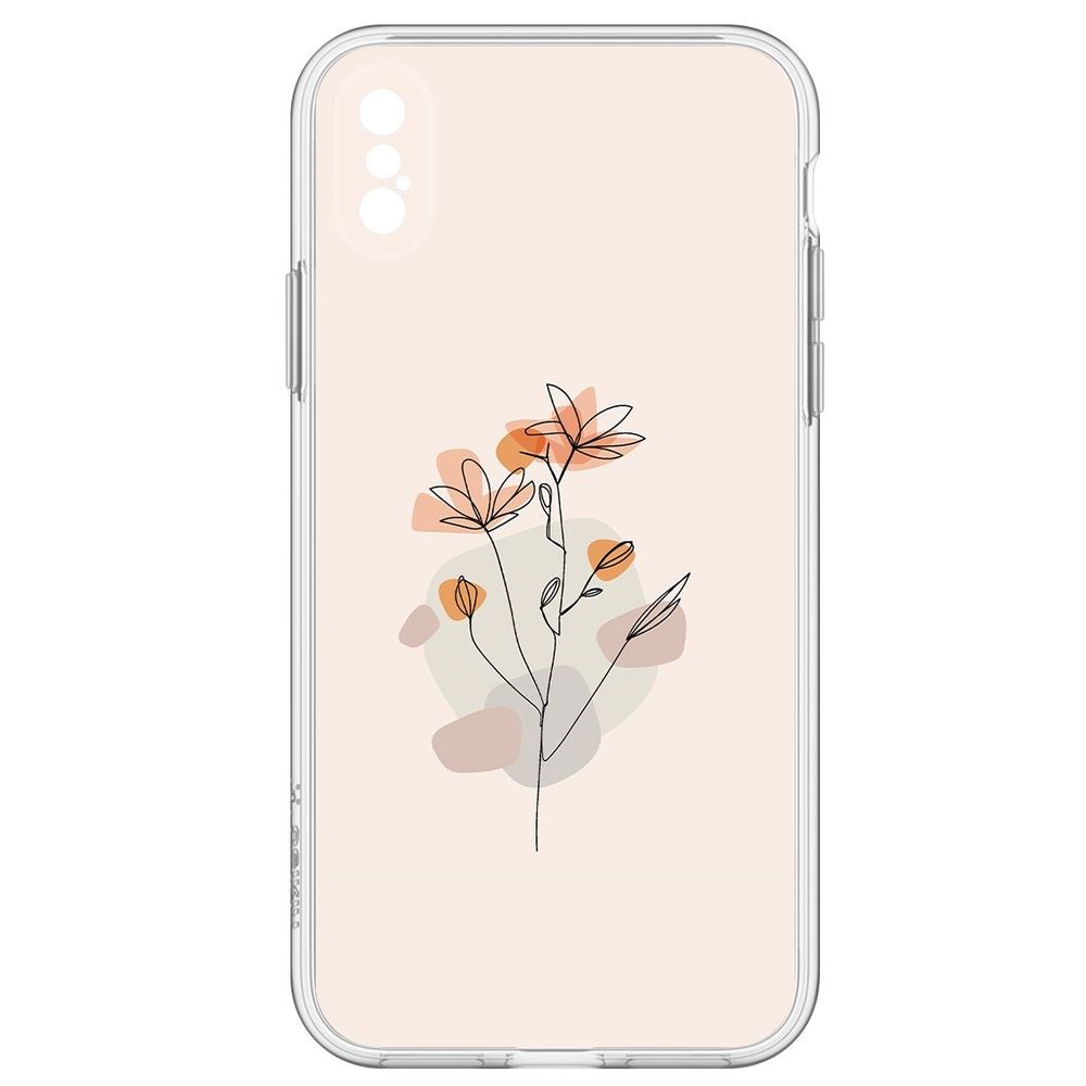 

Чехол-накладка Ромашки для iPhone X, Прозрачный