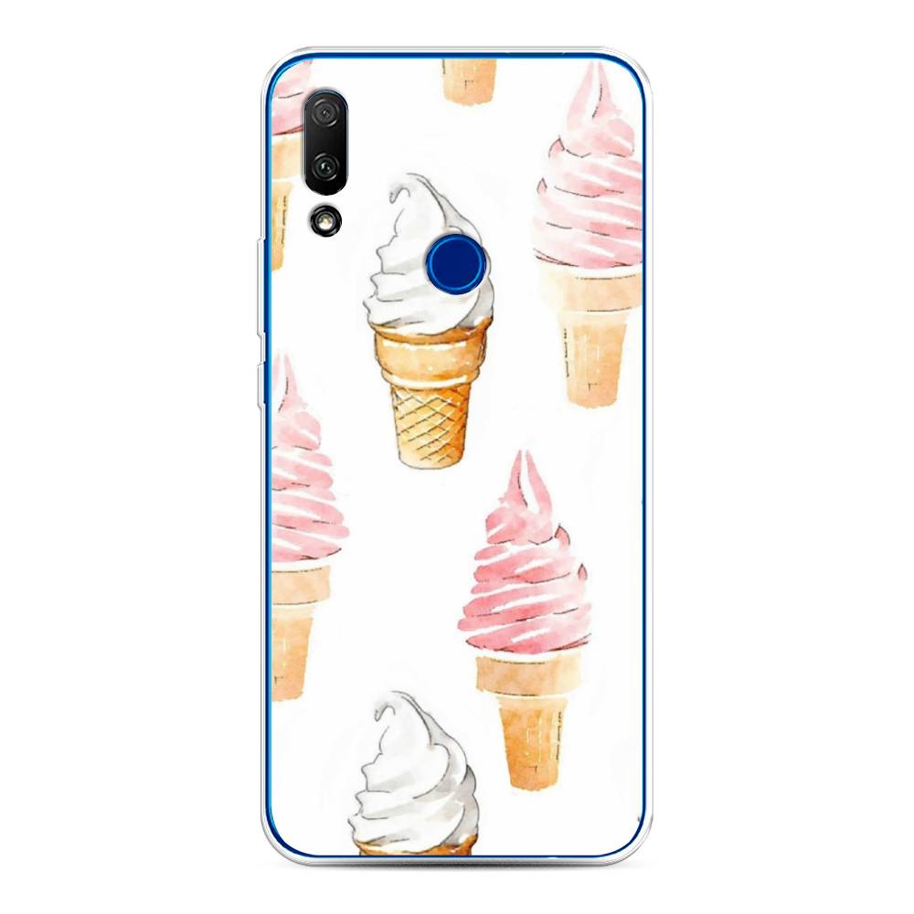 

Чехол Awog на Honor 9X "Нарисованное мороженое", Белый;розовый, 69950-10