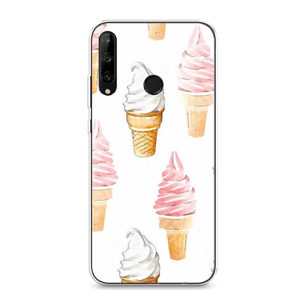 

Чехол Awog на Honor 9C "Нарисованное мороженое", Белый;розовый, 612550-10