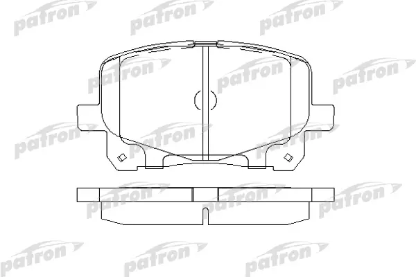 

Колодки тормозные дисковые передн TOYOTA: PREVIA 00- PATRON PBP1752