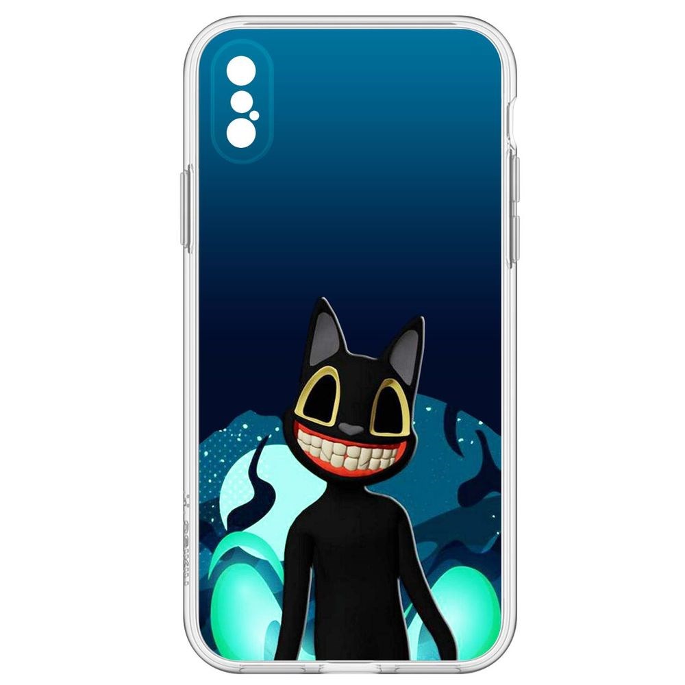 

Чехол-накладка Хаги Ваги - Картун Кэт для iPhone X, Прозрачный