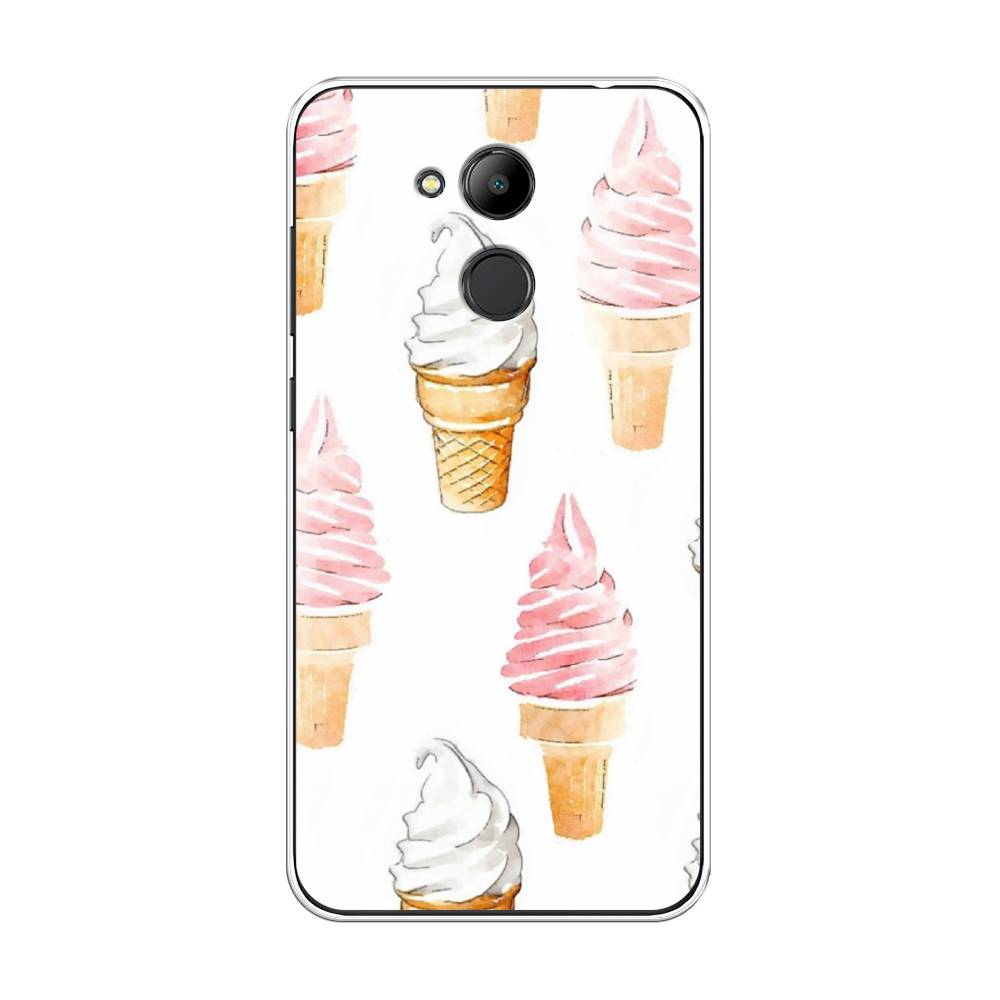 

Чехол Awog на Honor 6C Pro "Нарисованное мороженое", Белый;розовый, 63850-10