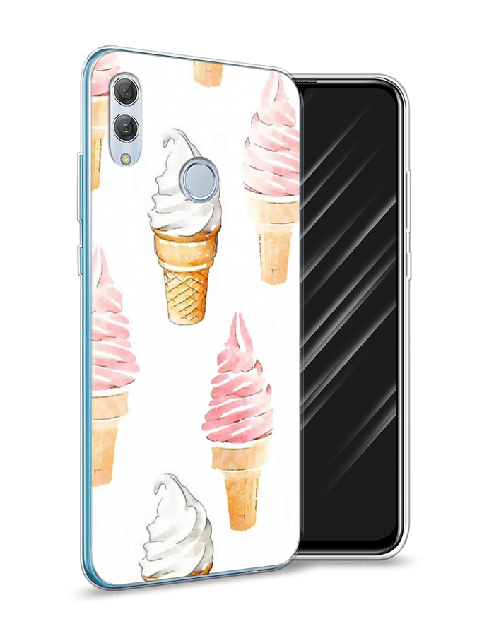 

Чехол Awog на Honor 10 Lite "Нарисованное мороженое", Белый;розовый, 67550-10