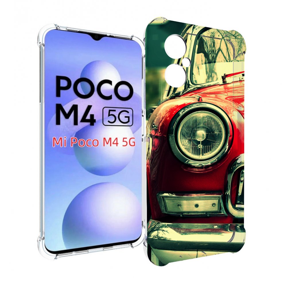 

Чехол MyPads Винтажная-машина мужской для Xiaomi Poco M4 5G, Прозрачный, Tocco