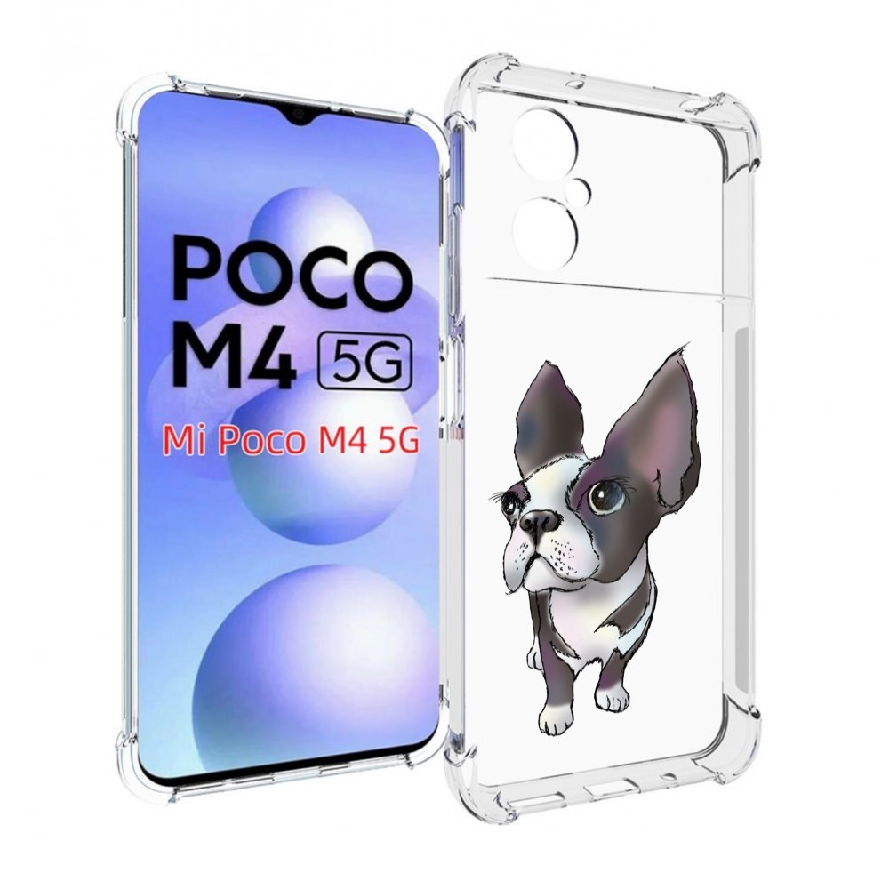 

Чехол MyPads Бульдожка для Xiaomi Poco M4 5G, Прозрачный, Tocco