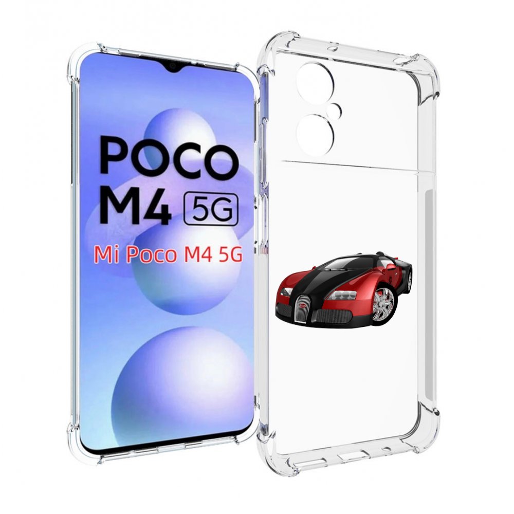 

Чехол MyPads Бука мужской для Xiaomi Poco M4 5G, Прозрачный, Tocco