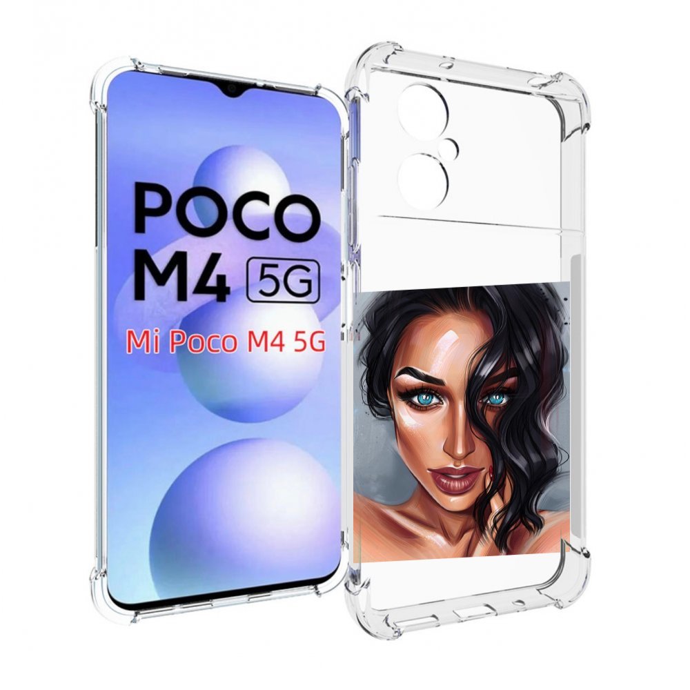 

Чехол MyPads Брюнетка для Xiaomi Poco M4 5G, Прозрачный, Tocco