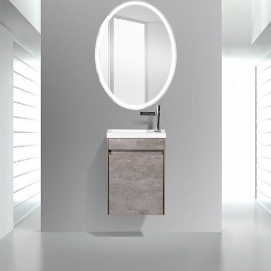 

Мебель для ванной BelBagno Pietra Mini 40 R stucco cemento, Белый