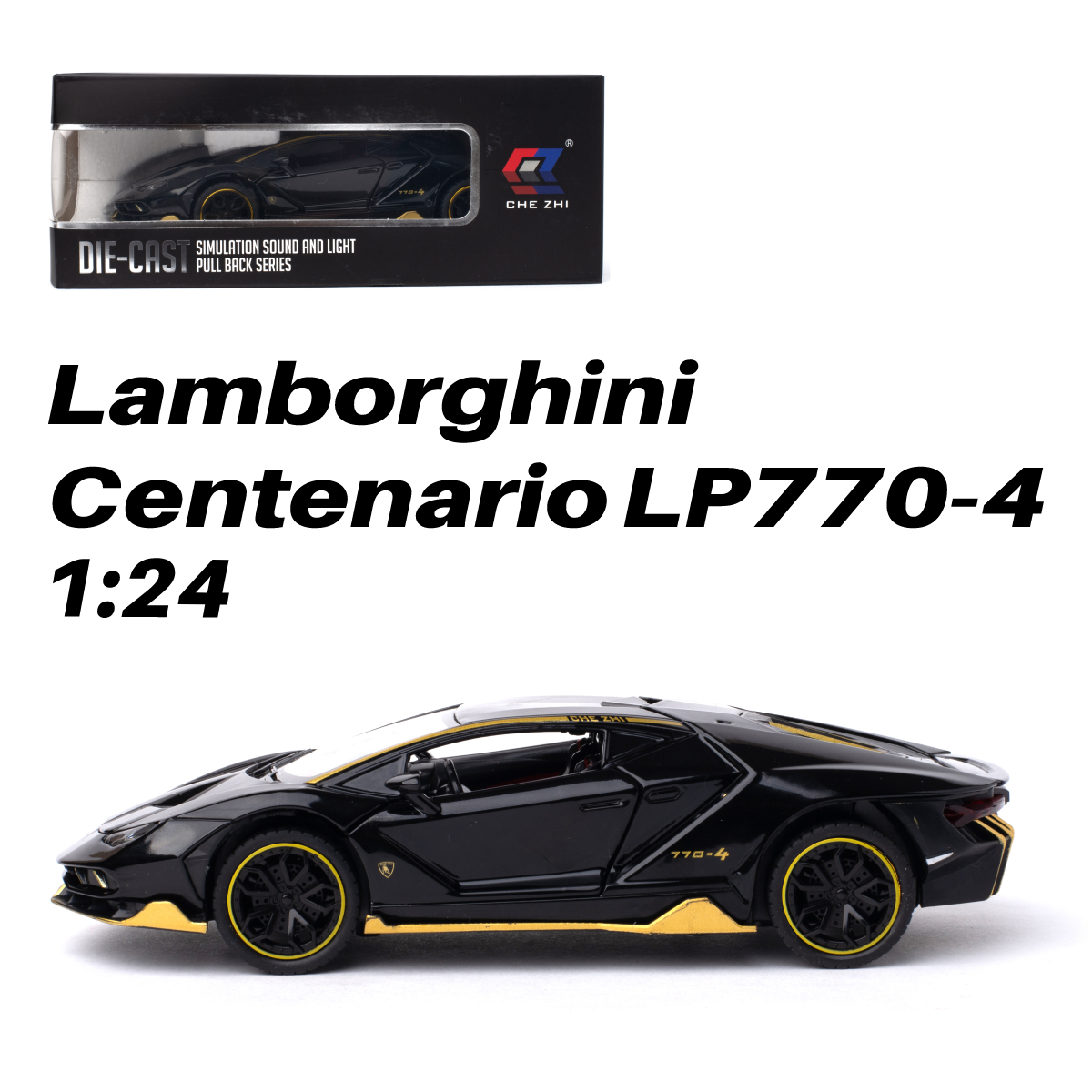 Машинка Lamborghini Centenario LP770-4 CheZhi 1:24 CZ25blk