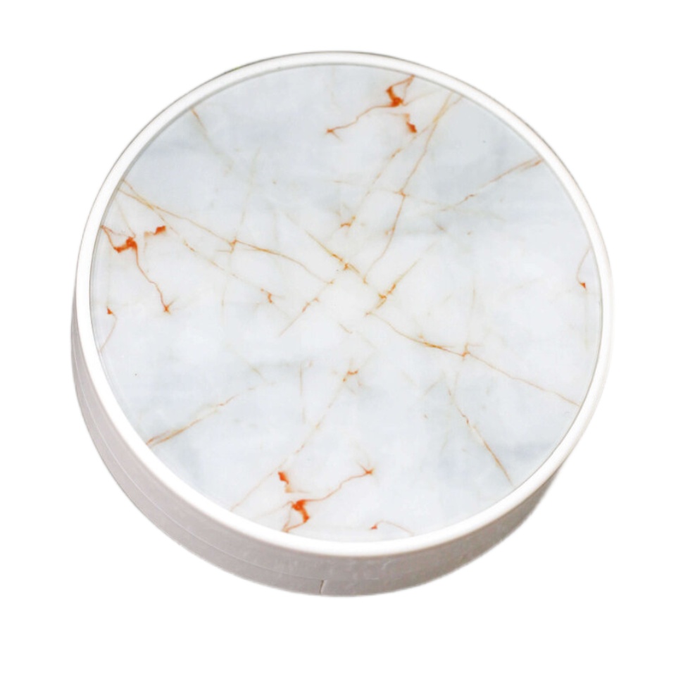 

Контейнер для линз Marble circle белый, Marble circle