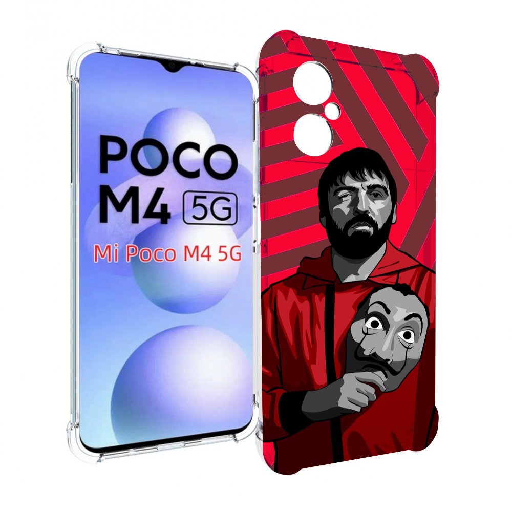

Чехол MyPads Богата-Бумажный-дом для Xiaomi Poco M4 5G, Прозрачный, Tocco