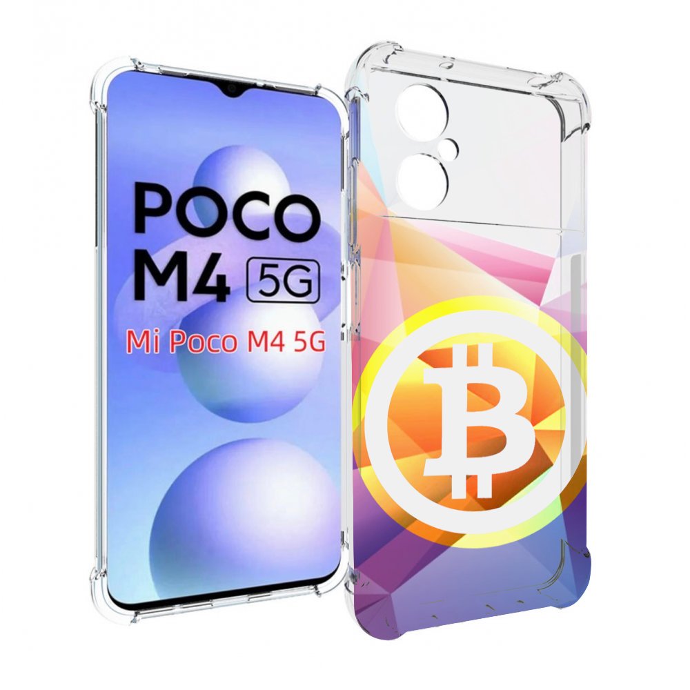

Чехол MyPads Биткоин для Xiaomi Poco M4 5G, Прозрачный, Tocco