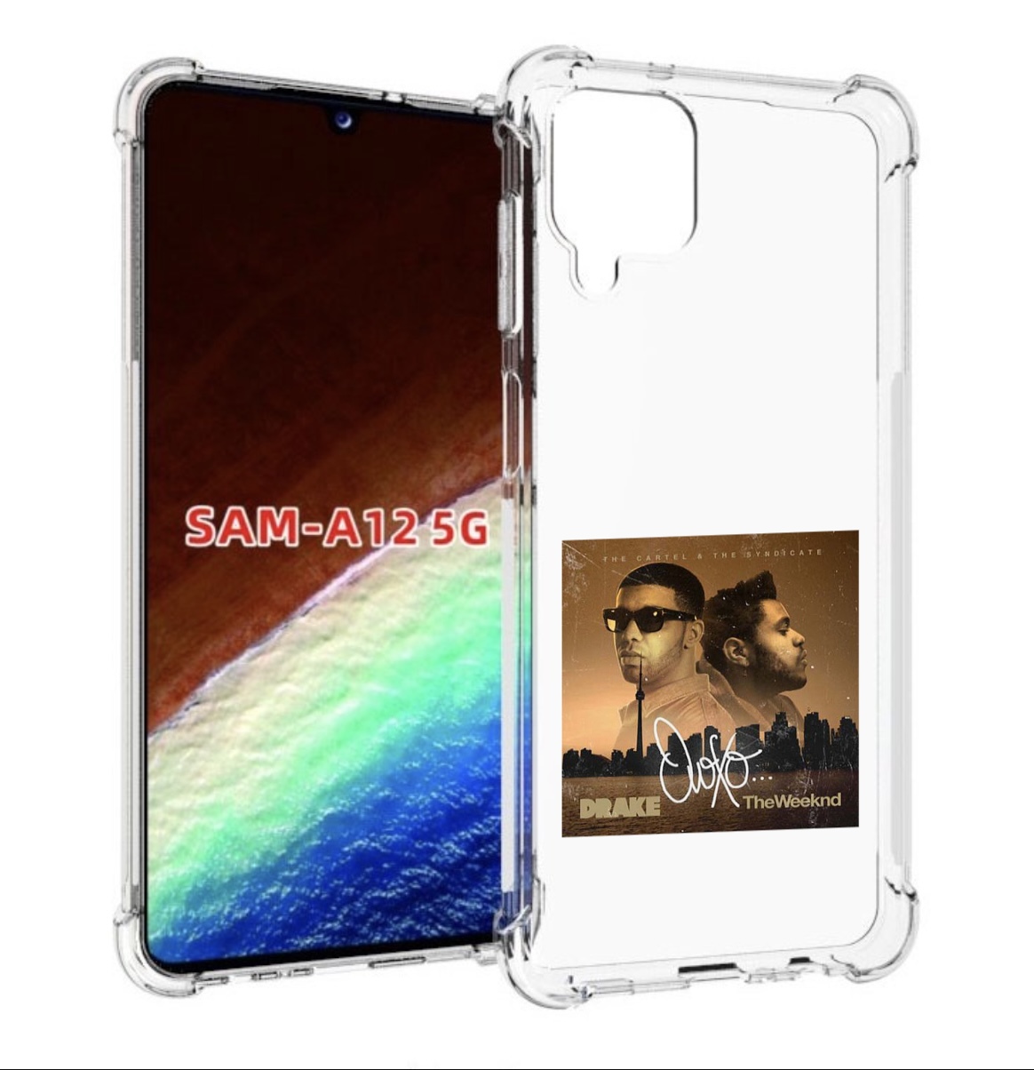 

Чехол MyPads Drake & The Weeknd - OVOXO для Samsung Galaxy A12 (SM-A125F) 2020/21, Прозрачный, Tocco