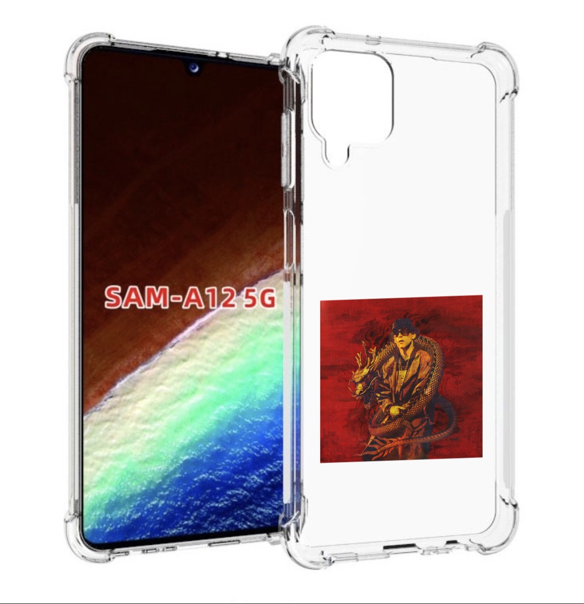 Чехол MyPads Dragonborn Big Baby Tape для Samsung Galaxy A12 (SM-A125F) 2020/21 Tocco