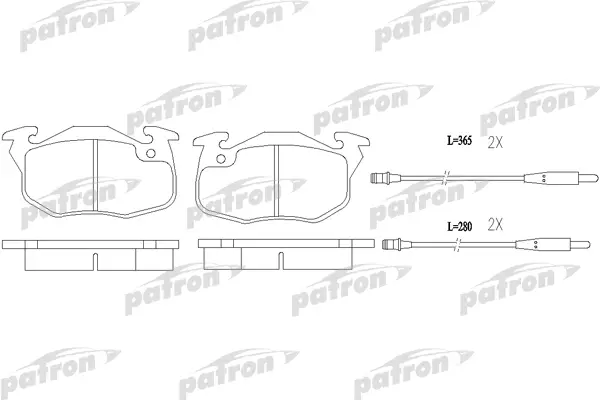 

Тормозные колодки PATRON дисковые PBP730