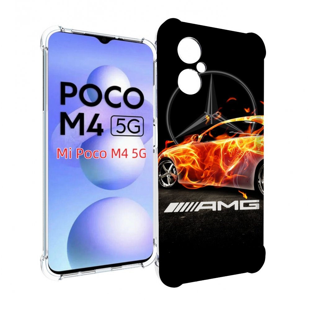 

Чехол MyPads АМГ мужской для Xiaomi Poco M4 5G, Прозрачный, Tocco