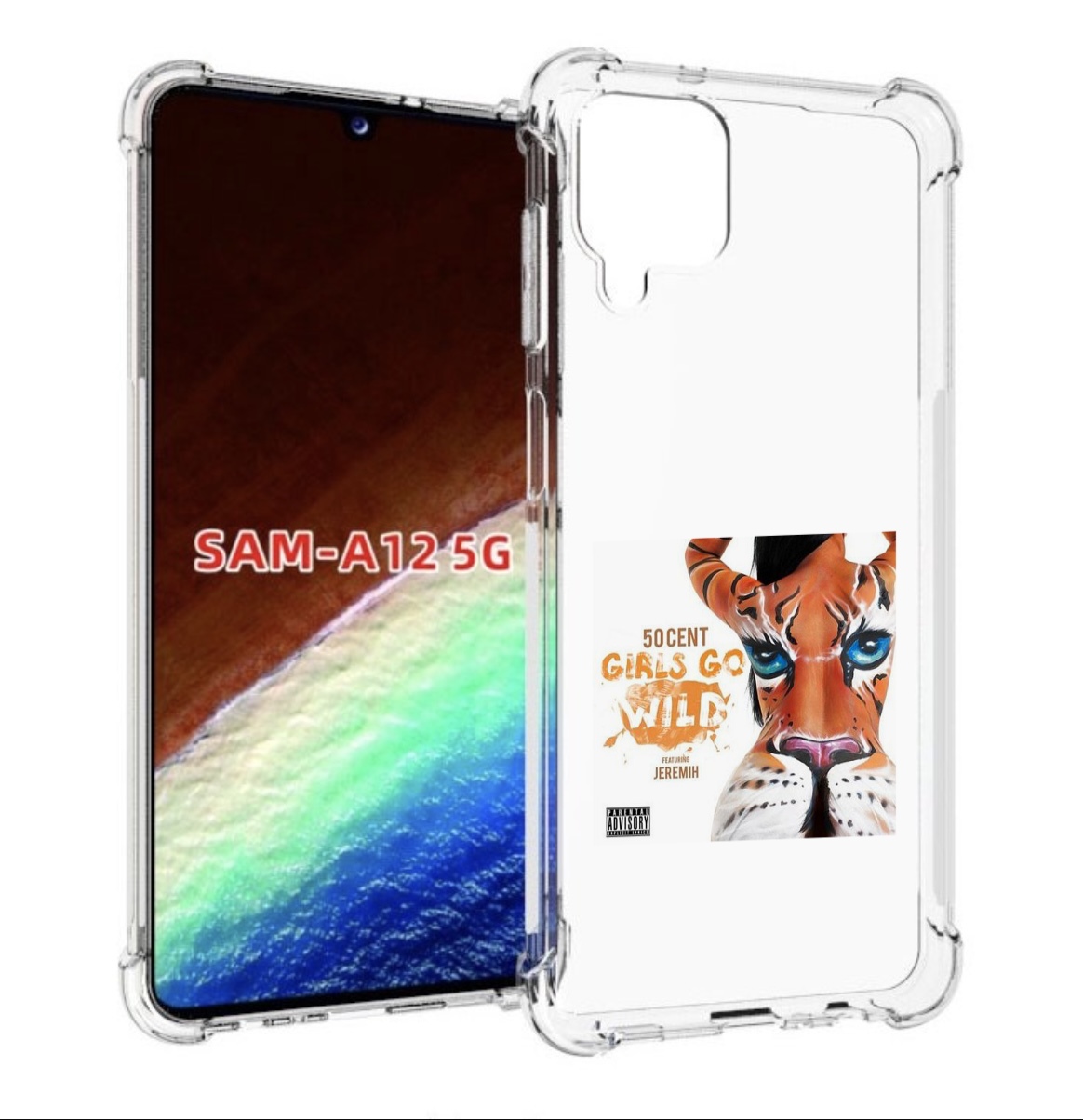 

Чехол MyPads 50 Cent Feat для Samsung Galaxy A12 (SM-A125F) 2020/21/A12 Nacho SM-A127F, Прозрачный, Tocco