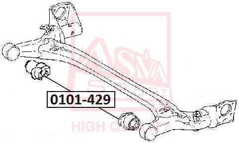 

Рычаг независимой подвески колеса Toyota Allion I/OPA/Prius Liftback 00>09 ASVA 0101429