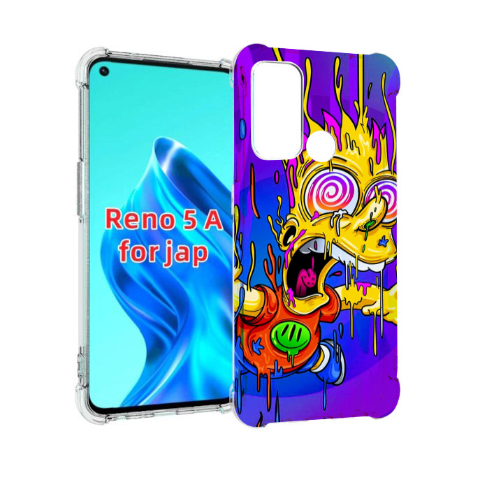 

Чехол MyPads Барт-арт-стрит для Oppo Reno 5A, Прозрачный, Tocco
