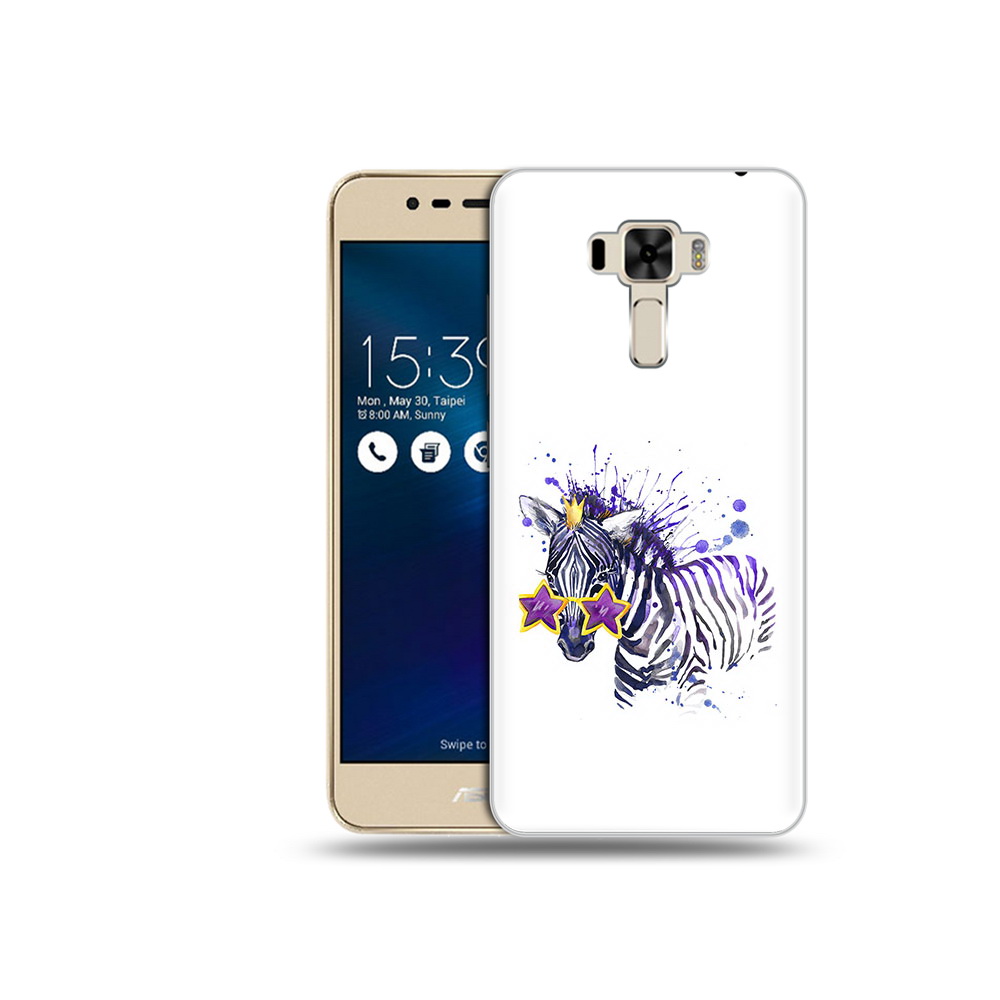 

Чехол MyPads Tocco для Asus ZenFone 3 акварельная зебра (PT40480.655.215), Прозрачный, Tocco