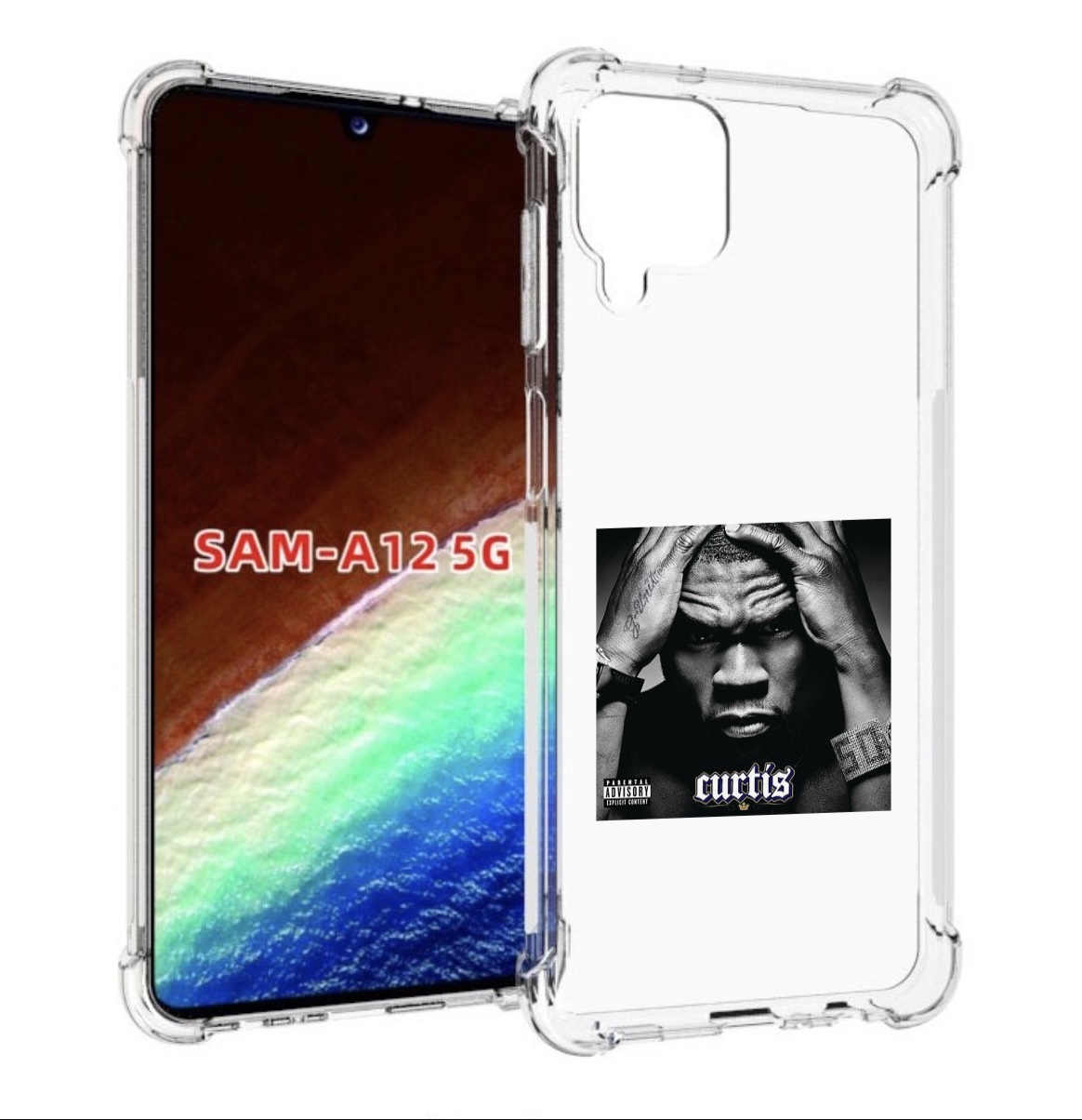 

Чехол MyPads 50 Cent - Curtis для Samsung Galaxy A12 (SM-A125F) 2020/21/A12 Nacho SM-A127F, Прозрачный, Tocco