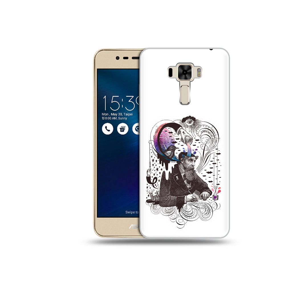 

Чехол MyPads Tocco для Asus ZenFone 3 абстракция думающий мужчина (PT40480.655.210), Прозрачный, Tocco