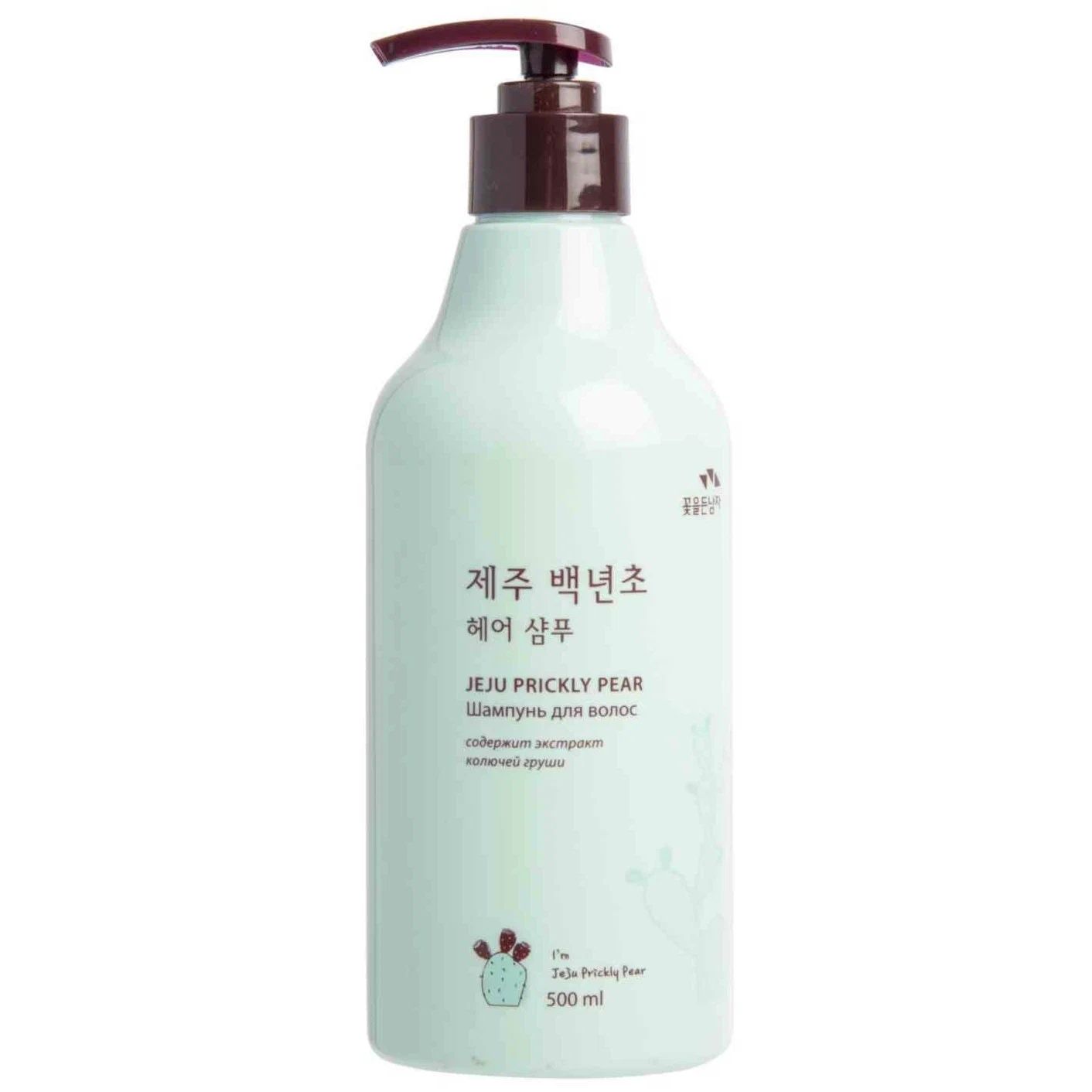Шампунь Flor de Man Jeju Prickly Pear Hair Shampoo 500 мл american crew шампунь против перхоти для мужчин classic anti dandruff shampoo 250 мл