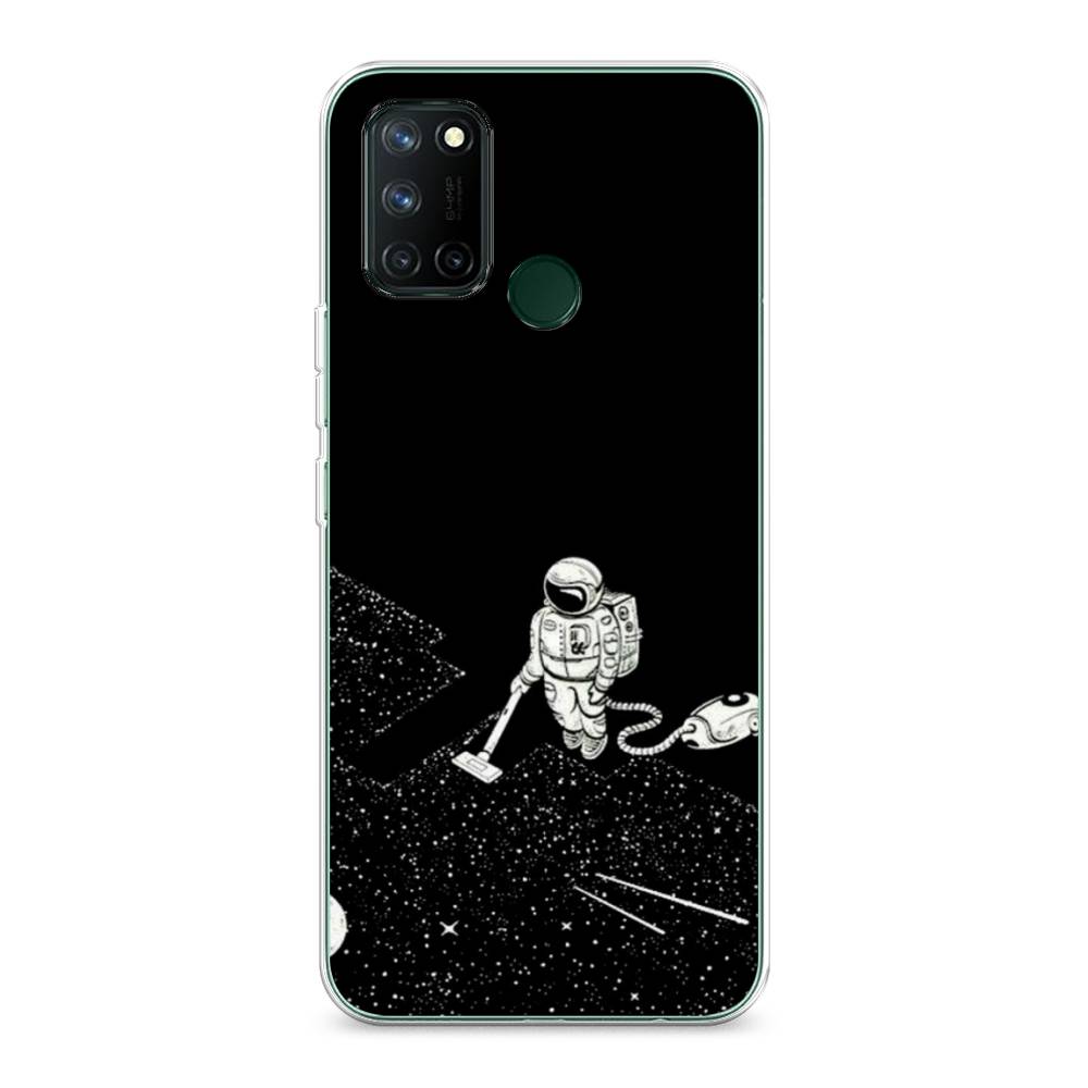 

Чехол Awog на Realme 7i "Космонавт с пылесосом", Разноцветный, 253950-4