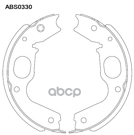 

Тормозные колодки ALLIED NIPPON барабанные задние ABS0330