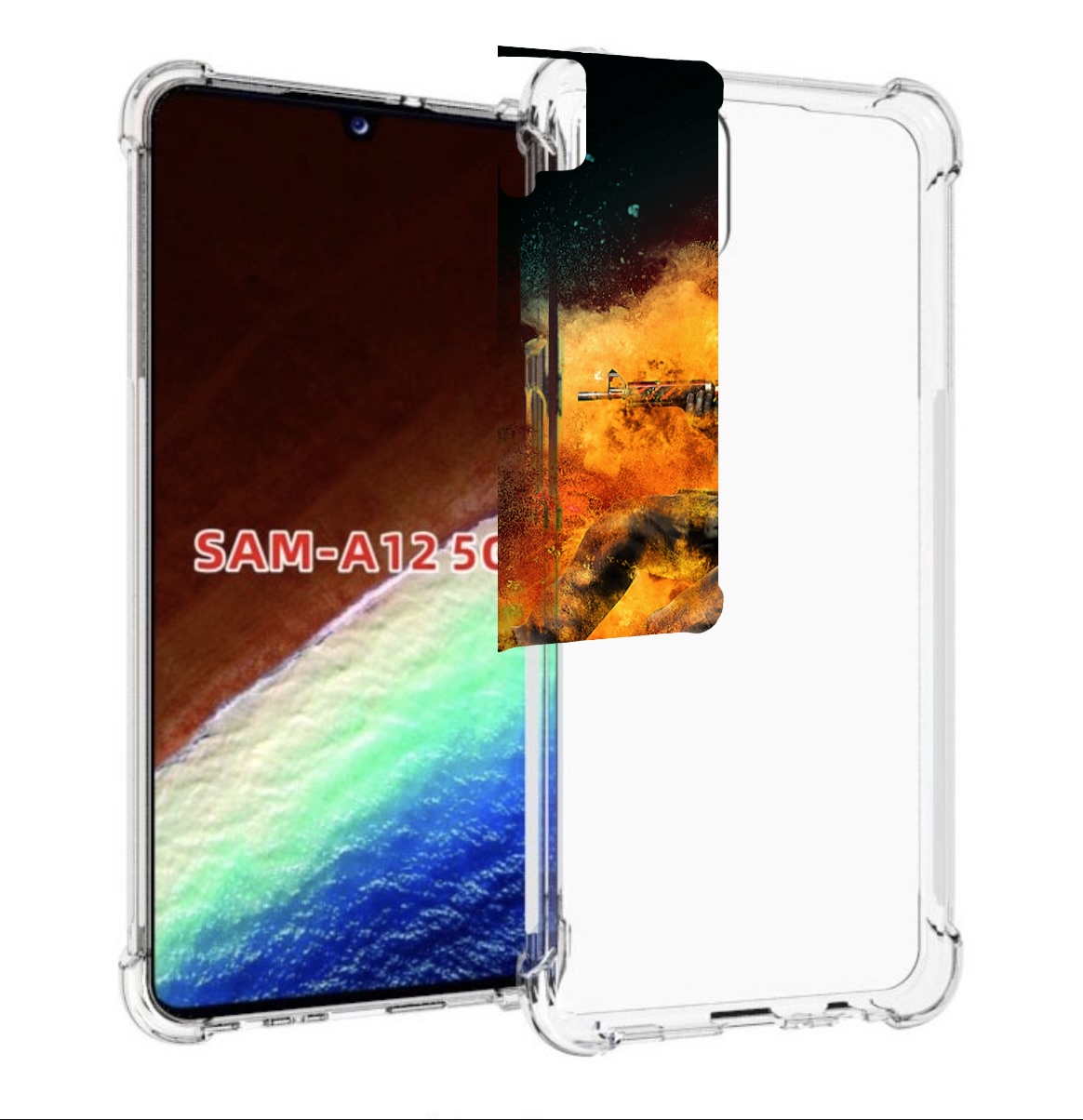 

Чехол MyPads CS-go Контр-террорист для Samsung Galaxy A12 (SM-A125F) 2020/21, Прозрачный, Tocco