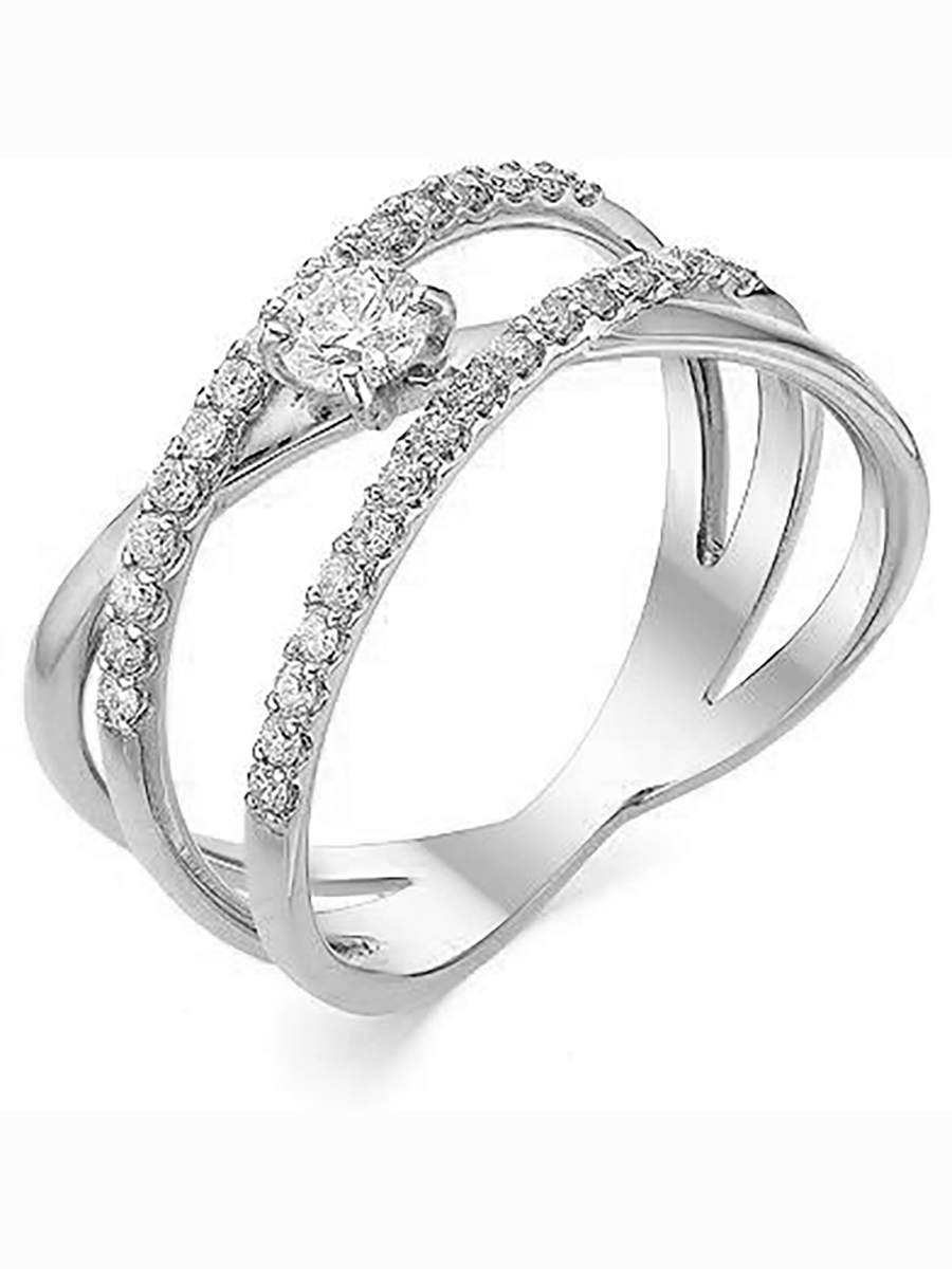 

Кольцо из белого золота с 33 бриллиантами р. 17 Master Brilliant 1-106-487, 1-106-487