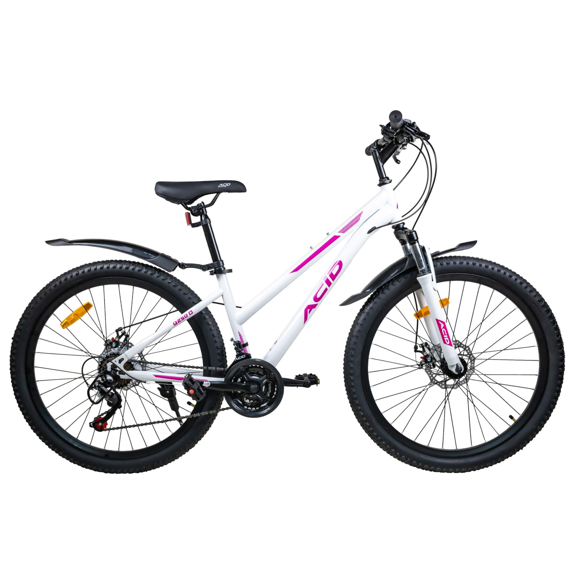 

Велосипед горный ACID Q 250 D рама 16" White Violet, Белый;фиолетовый