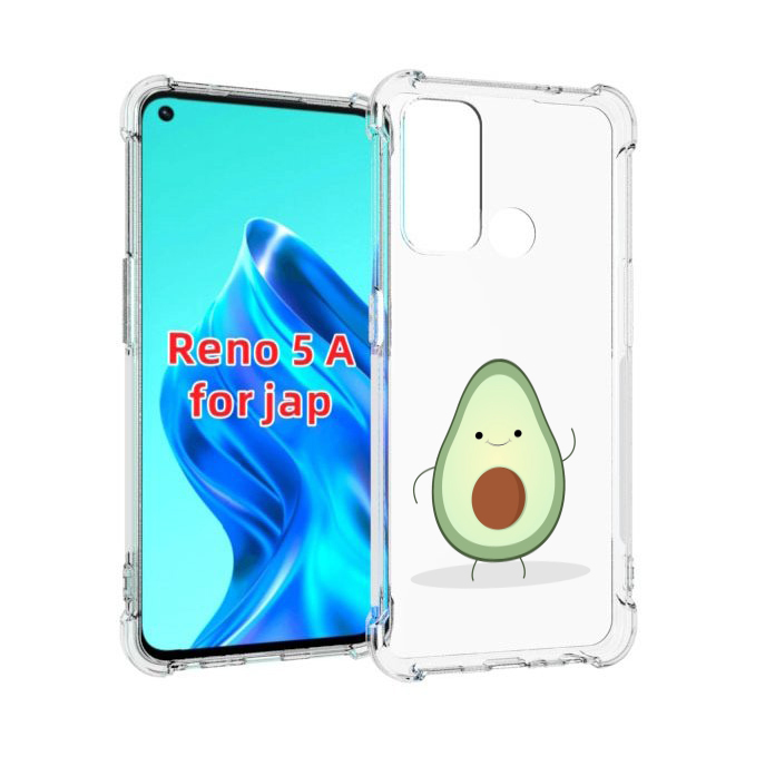 

Чехол MyPads Авокадик для Oppo Reno 5A, Прозрачный, Tocco