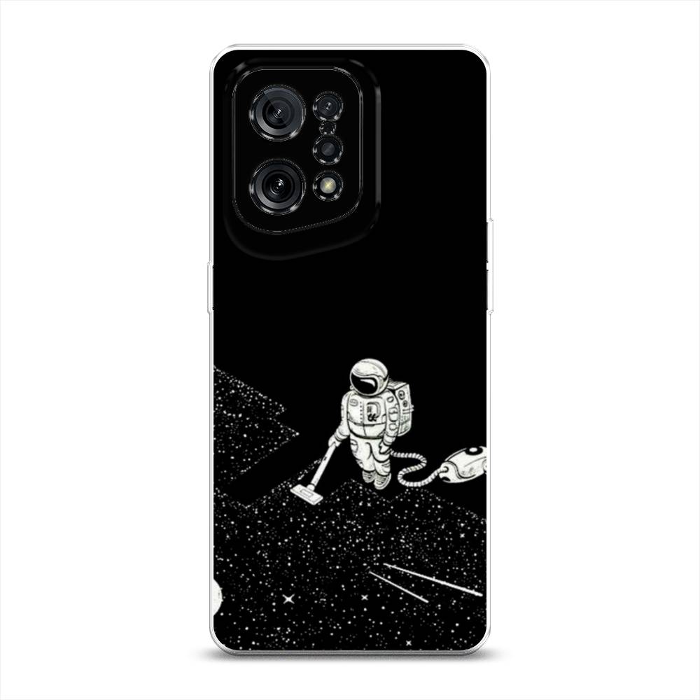 

Чехол Awog на Oppo Find X5 "Космонавт с пылесосом", Разноцветный, 259750-4