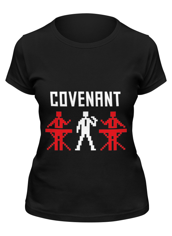 

Футболка женская Printio Covenant черная S, Черный, Covenant