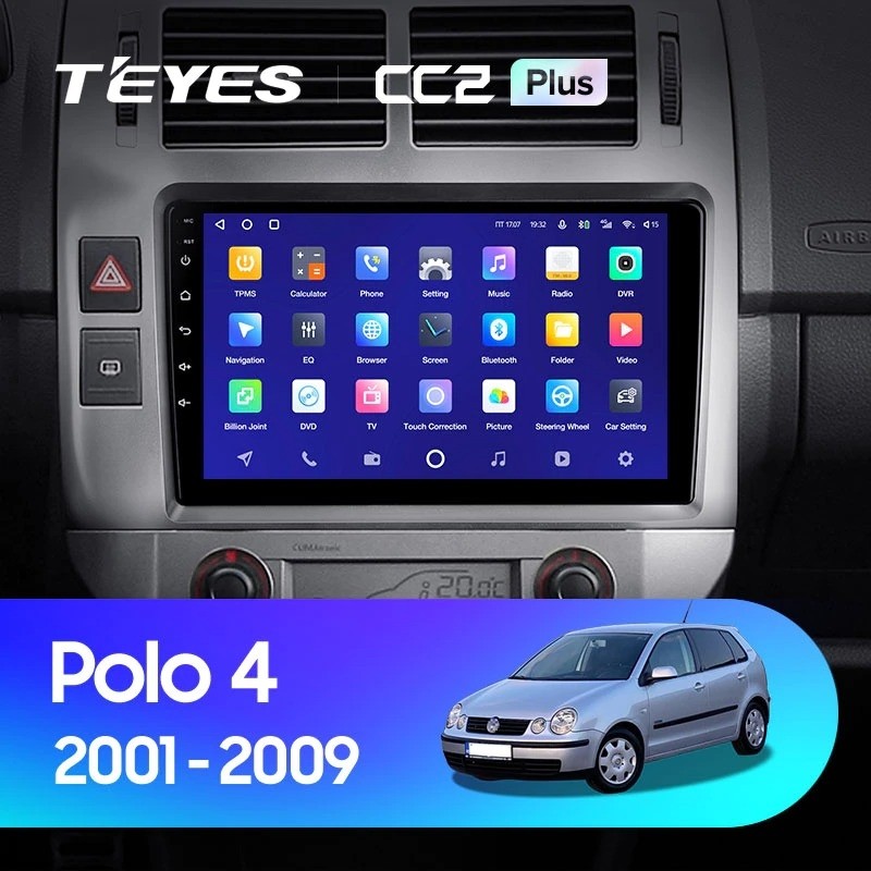 

Штатная магнитола Teyes CC2 Plus 6/128 Volkswagen Polo Mk4 (2001-2009) F2, CC2 Plus