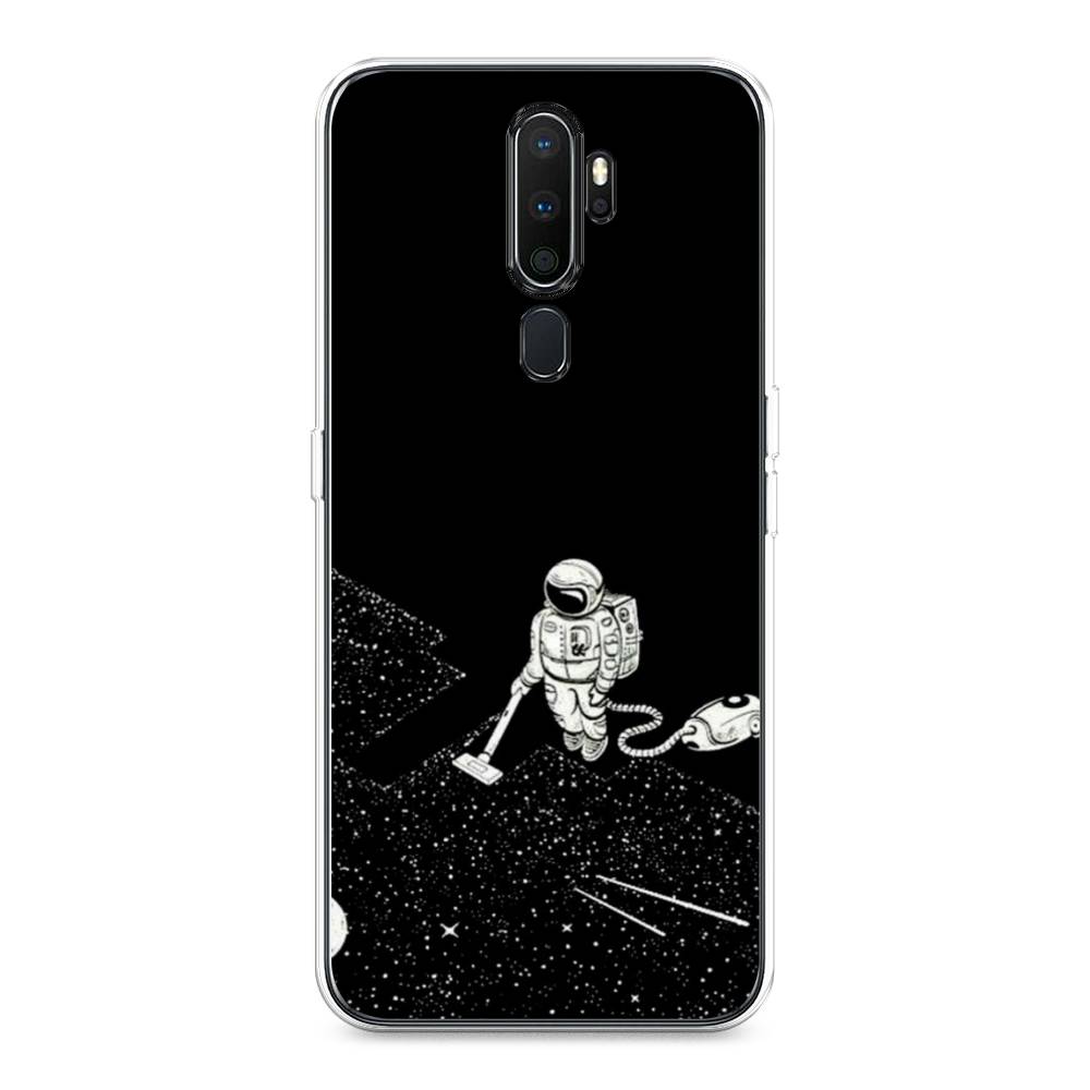

Чехол Awog на Oppo A5/A9 2020 "Космонавт с пылесосом", Разноцветный, 251950-4