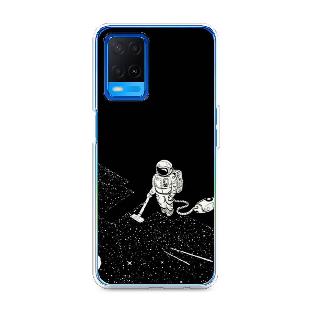 

Чехол Awog на Oppo A54 "Космонавт с пылесосом", Разноцветный, 256150-4