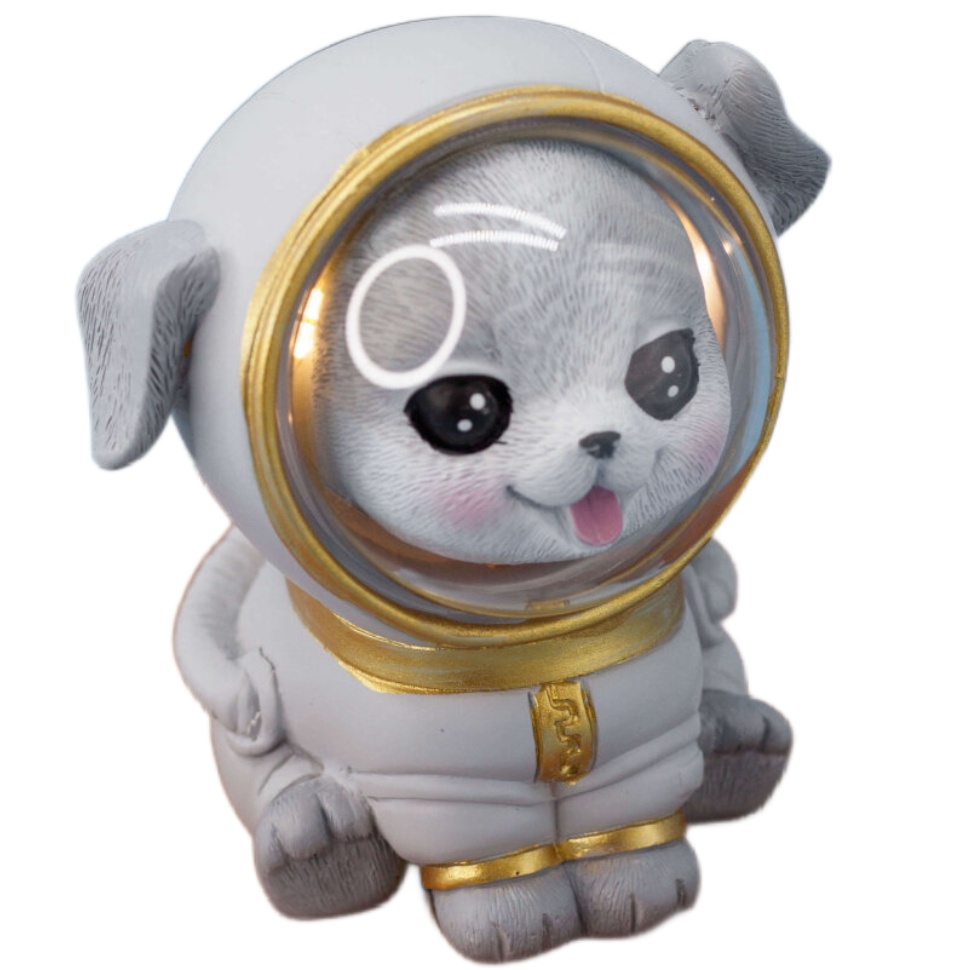 

Ночник Dog space suit серый, Dog space suit