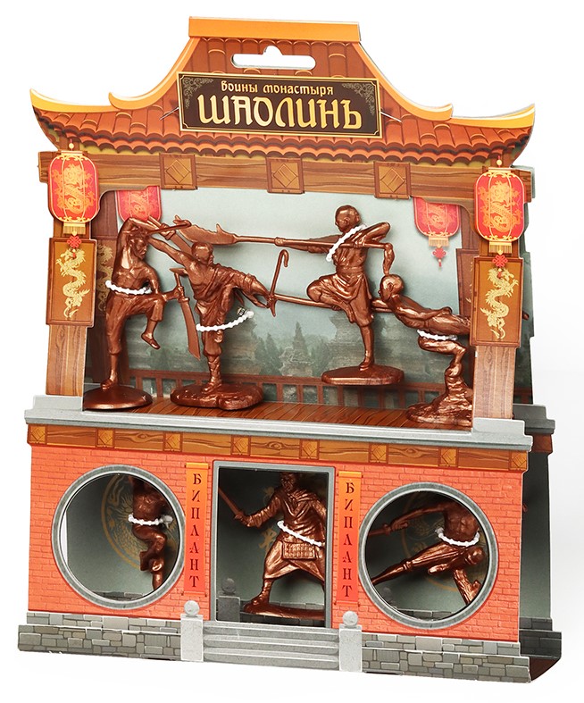 Игровой набор Биплант Воины монастыря Шаолинь набор для творчества lori скретчинг истории юных ниндзя молодые воины