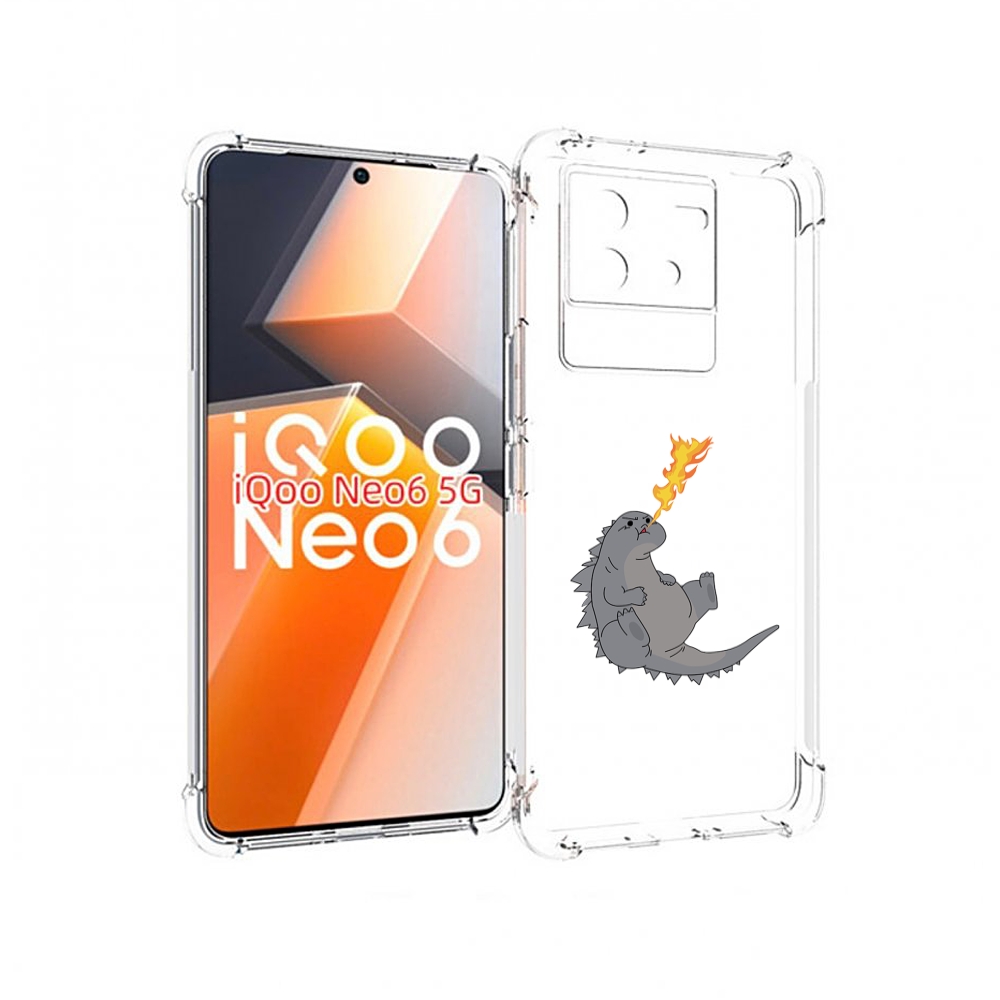 

Чехол MyPads огнедышащий-дракончик для Vivo iQoo Neo 6 5G, Прозрачный, Tocco