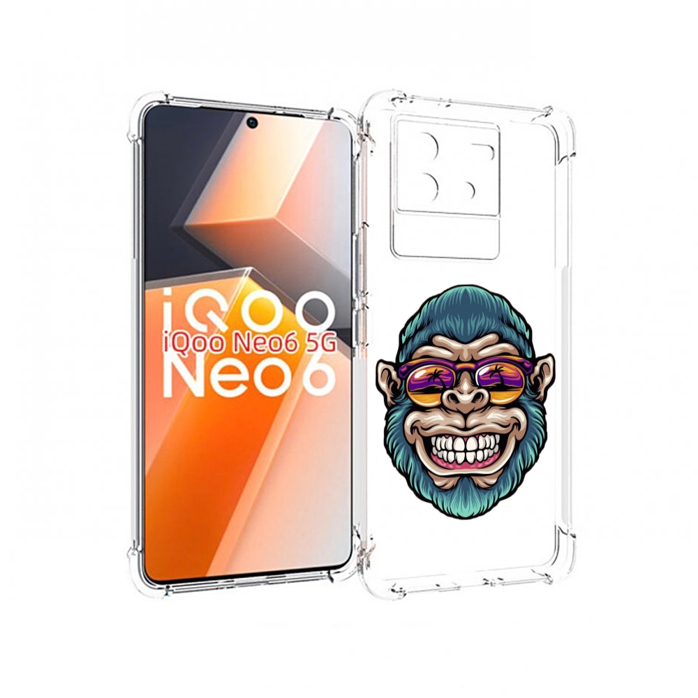 

Чехол MyPads обезьяна улыбается для Vivo iQoo Neo 6 5G, Прозрачный, Tocco