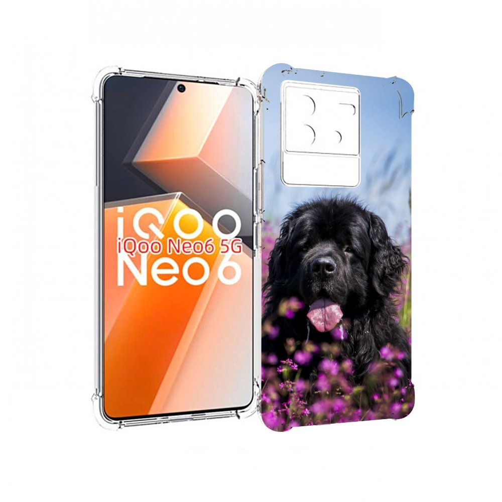 

Чехол MyPads ньюфаундлед для Vivo iQoo Neo 6 5G, Прозрачный, Tocco