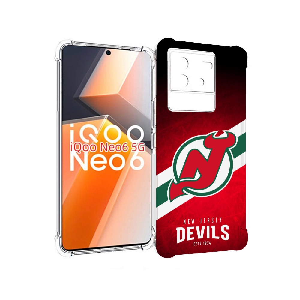 

Чехол MyPads нью джерси девилз для Vivo iQoo Neo 6 5G, Прозрачный, Tocco