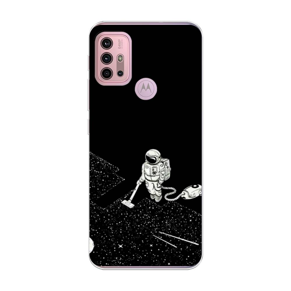 

Чехол Awog на Lenovo K13 Note/Motorola Moto G10/G20/G30 "Космонавт с пылесосом", Разноцветный, 242350-4